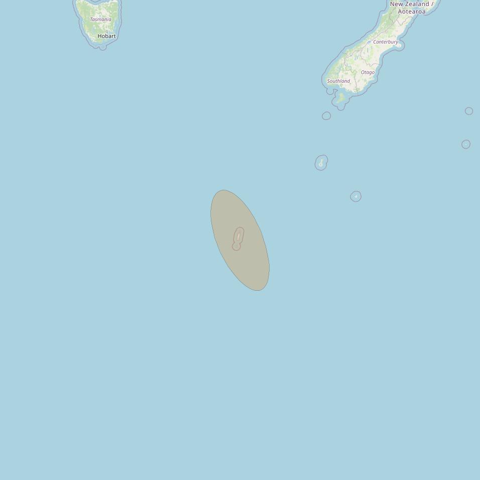 NBN-Co 1A at 140° E downlink Ka-band 73 (Macquarie Island) narrow spot beam coverage map