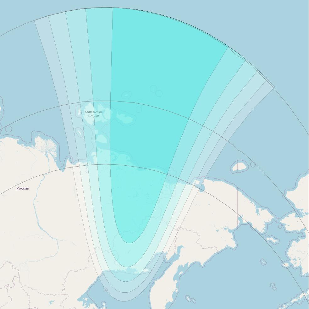 Inmarsat-4F1 at 143° E downlink L-band S111 User Spot beam coverage map