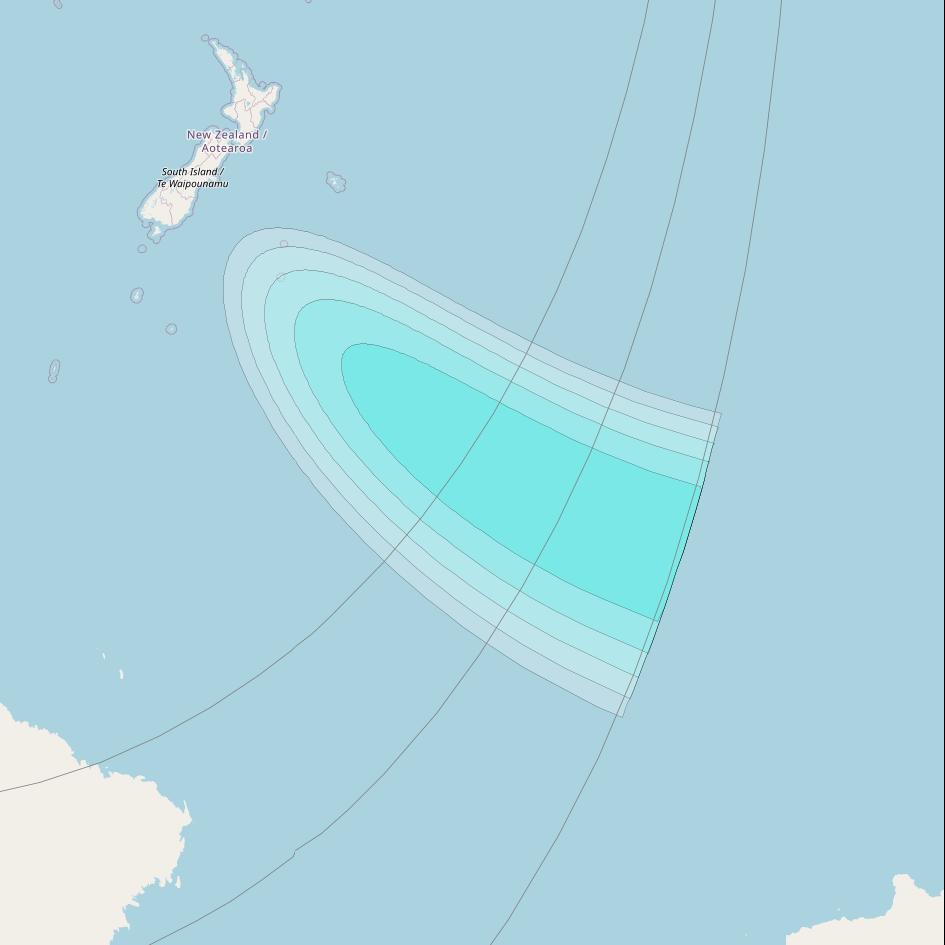 Inmarsat-4F1 at 143° E downlink L-band S140 User Spot beam coverage map